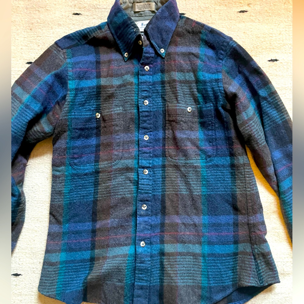 Vintage Wool Button Down size M